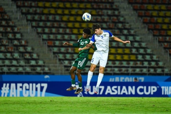 U17 Ả Rập Xê Út có trận thua đáng tiếc trước Uzbekistan ở tứ kết giải U17 châu Á 2023 tại Thái Lan.