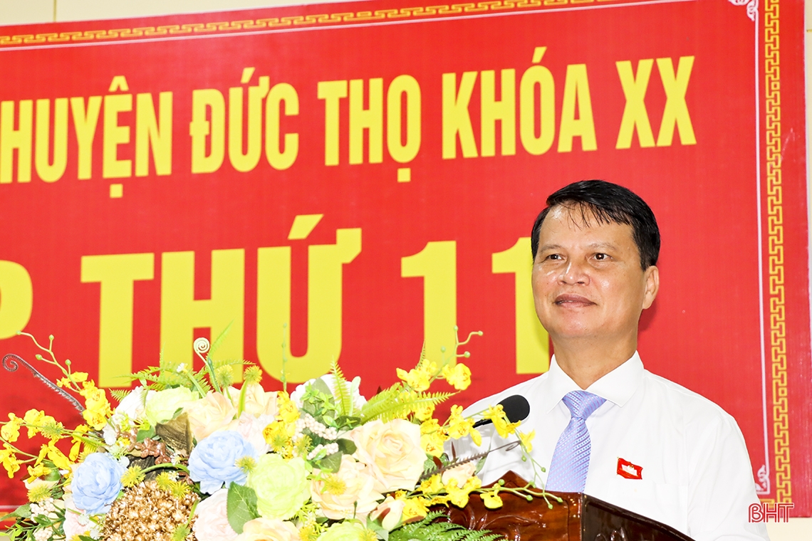 Chủ tịch UBND tỉnh tham dự Kỳ họp thứ 11, HĐND huyện Đức Thọ khóa XX