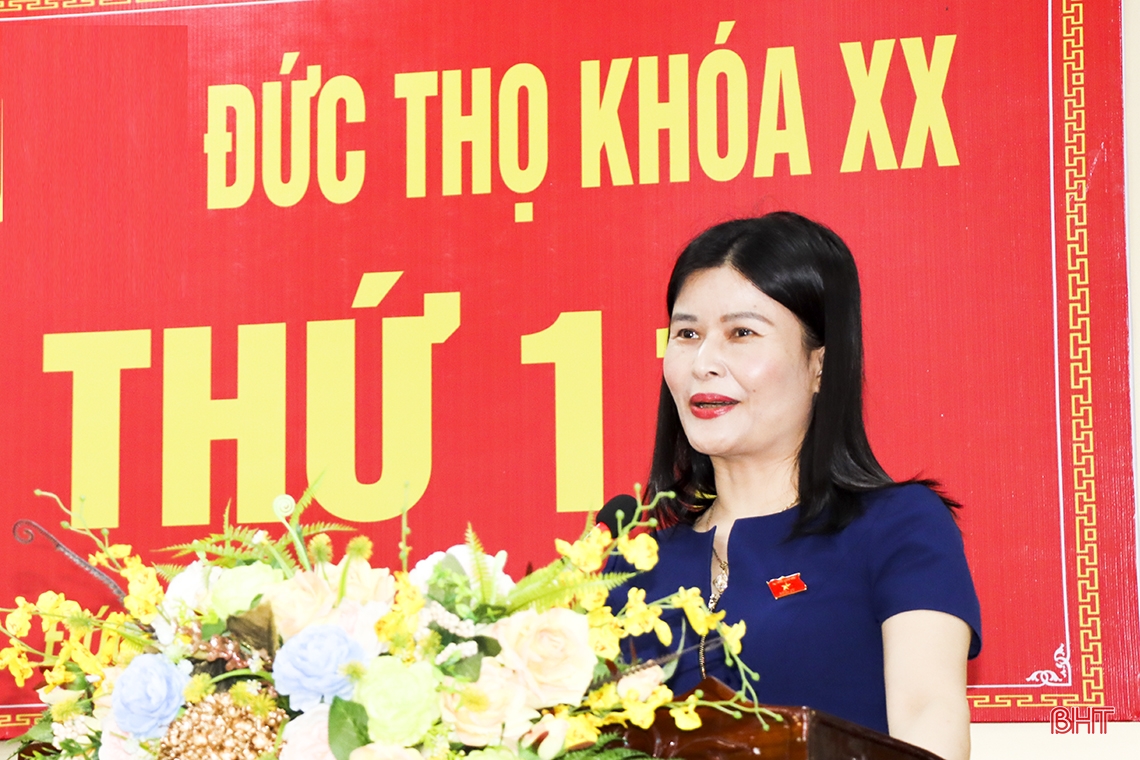 Chủ tịch UBND tỉnh tham dự Kỳ họp thứ 11, HĐND huyện Đức Thọ khóa XX