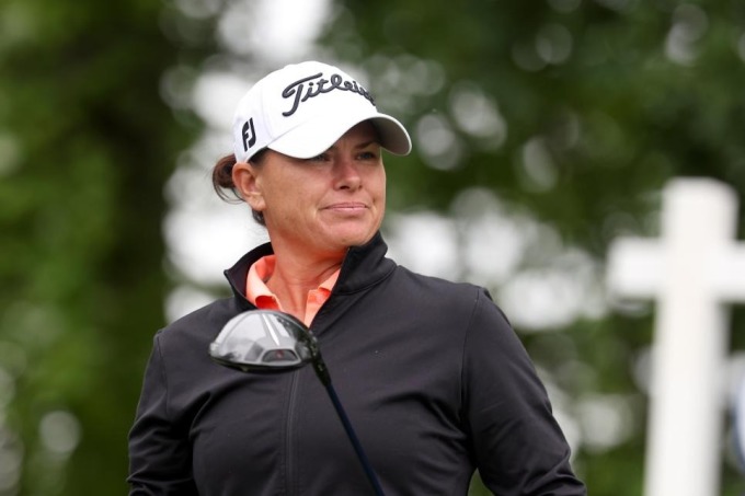 Lee Ann Pace bất ngờ khi dẫn đầu cuộc đua vô địch sau vòng đầu Women’s PGA Championship. Ảnh: PGA of America