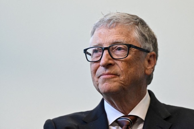 Bill Gates trong chuyến công tác tại Anh hồi tháng 2. Ảnh: Reuters