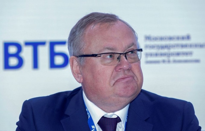 CEO VTB Andrei Kostin tại Diễn đàn Kinh tế Quốc tế St. Petersburg năm 2022. Ảnh: Reuters