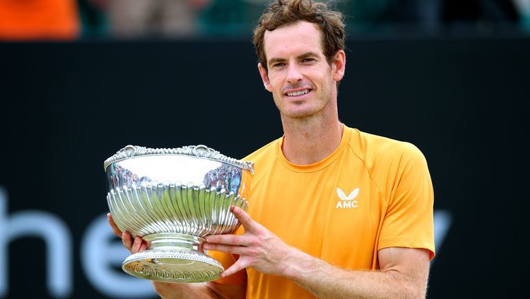 Andy Murray, tay vợt người Anh, cựu số một thế giới có bước chạy đà hoàn hảo cho Wimbledon