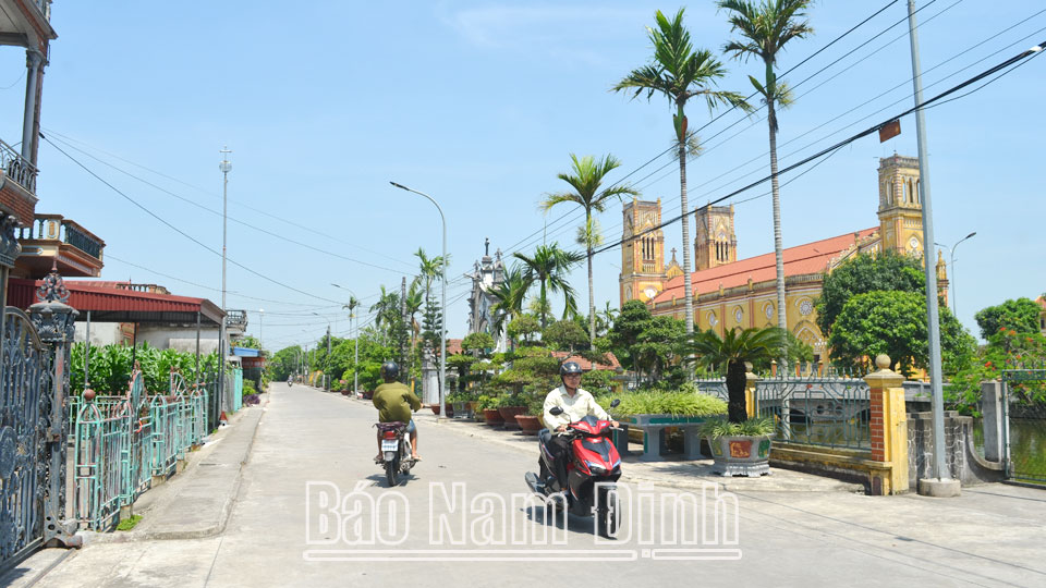 Làng quê nông thôn mới xã Giao Thịnh hôm nay.