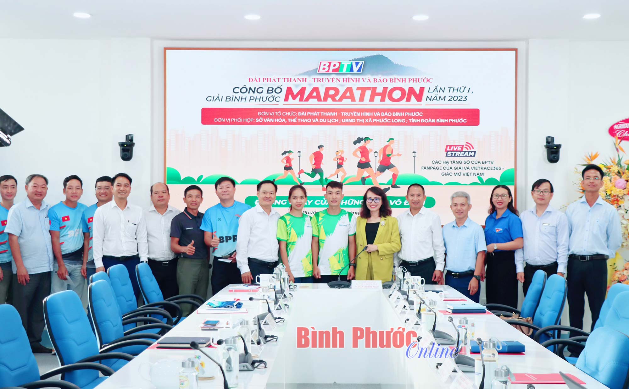 dai phat thanh  truyen hinh va bao binh phuoc cong bo giai binh phuoc marathon lan thu i hinh 1