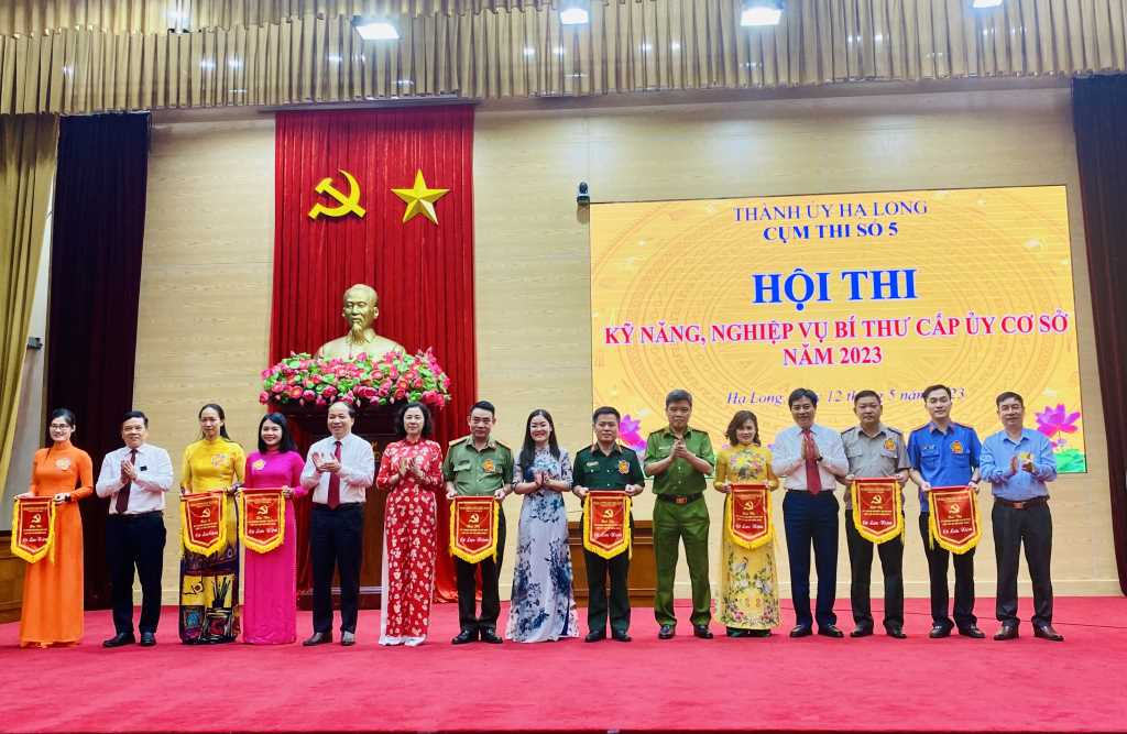 TP Hạ Long tổ chức Hội thi kỹ năng, nghiệp vụ Bí thư cấp ủy cơ sở năm 2023. Ảnh: Hoàng Nga