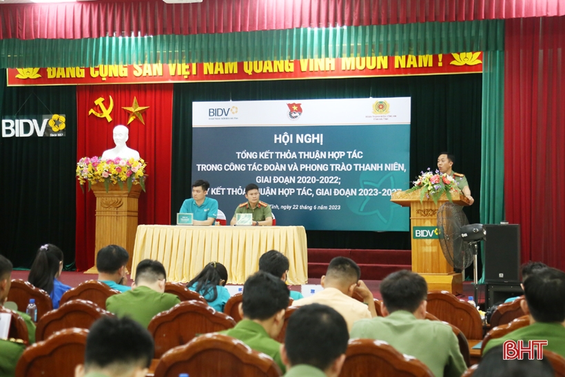 Đoàn Thanh niên BIDV Hà Tĩnh và Công an tỉnh ký thoả thuận hợp tác