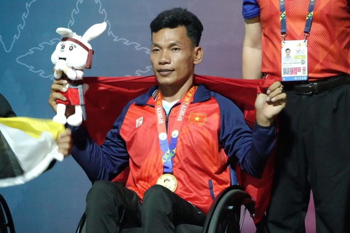 Giành 66 HCV, đoàn Việt Nam đứng thứ ba ASEAN Para Games 12 - 1