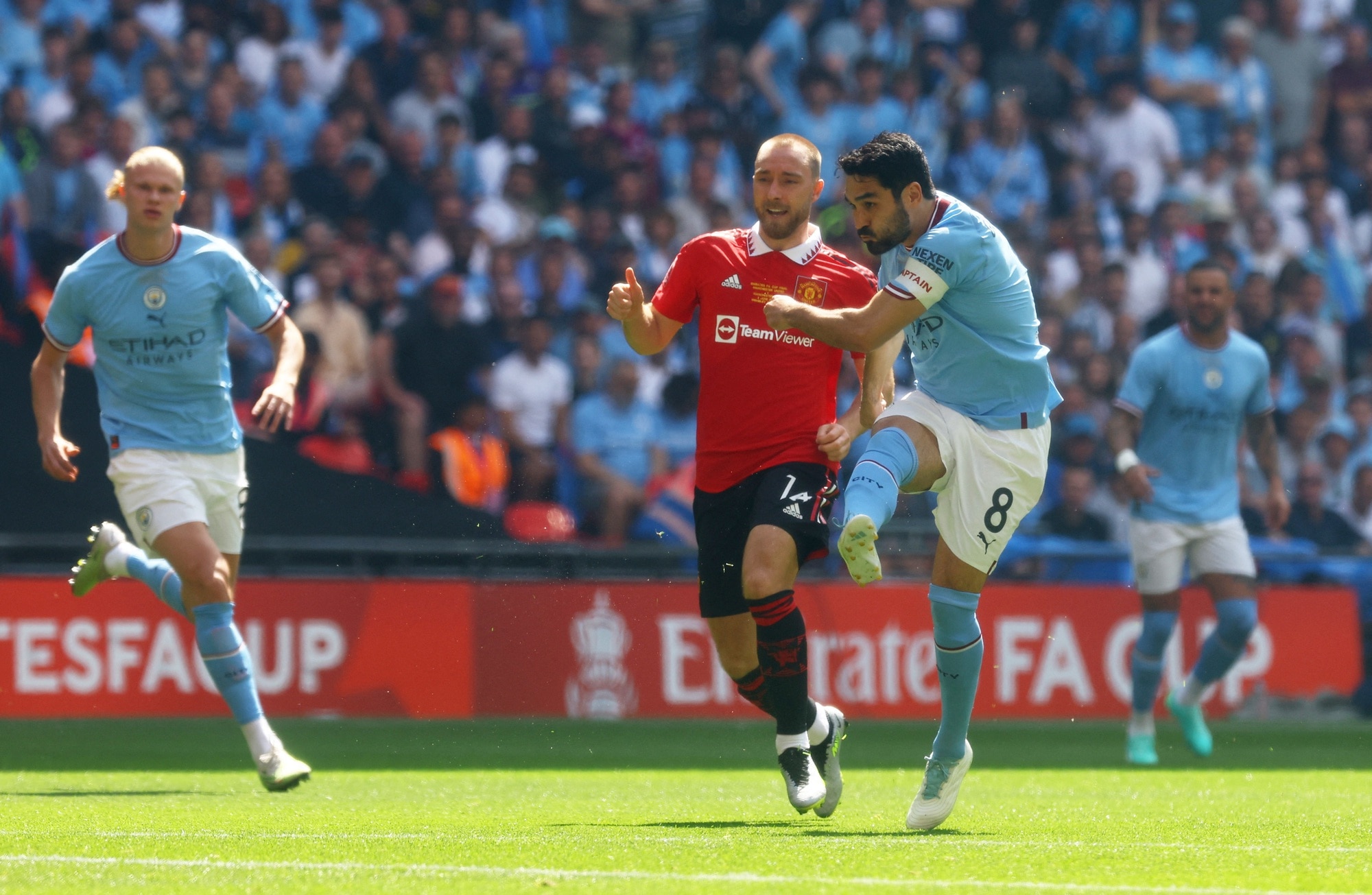 Gundogan lập đại công, Man City đăng quang FA Cup 2023 - Ảnh 1.