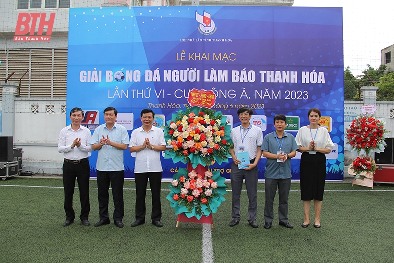 Khai mạc Giải Bóng đá Người làm báo Thanh Hóa lần thứ VI - Cúp Đông Á năm 2023