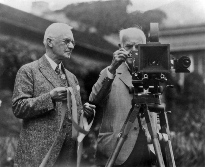 George Eastman (trái) và Thomas Edison. Ảnh: George Eastman Museum