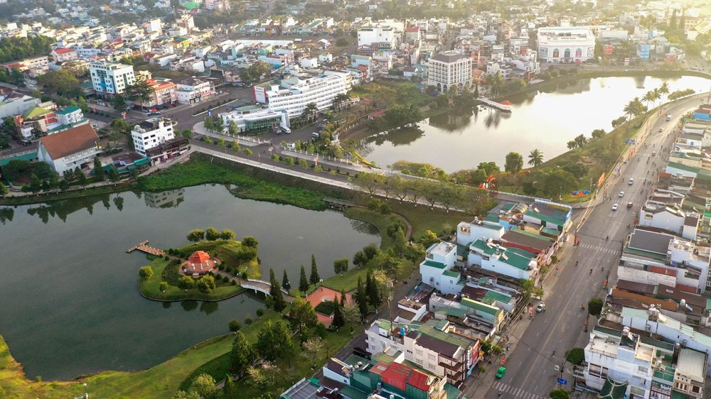 Một góc trung tâm TP Bảo Lộc