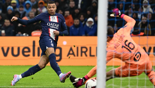 Mbappe là cầu thủ ghi bàn hàng đầu tại Ligue 1 trong 5 mùa giải liên tiếp. (Nguồn: CNN/Ảnh chụp màn hình)