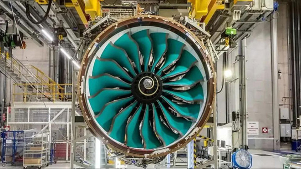 UltraFan được giới thiệu là động cơ hàng không hiệu quả nhất thế giới. (Ảnh: Rolls-Royce).

