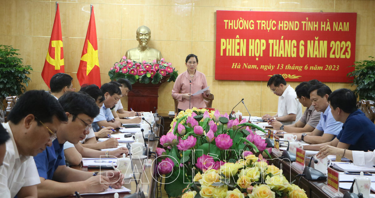 Thường trực HĐND tỉnh họp phiên thường kỳ tháng 62023