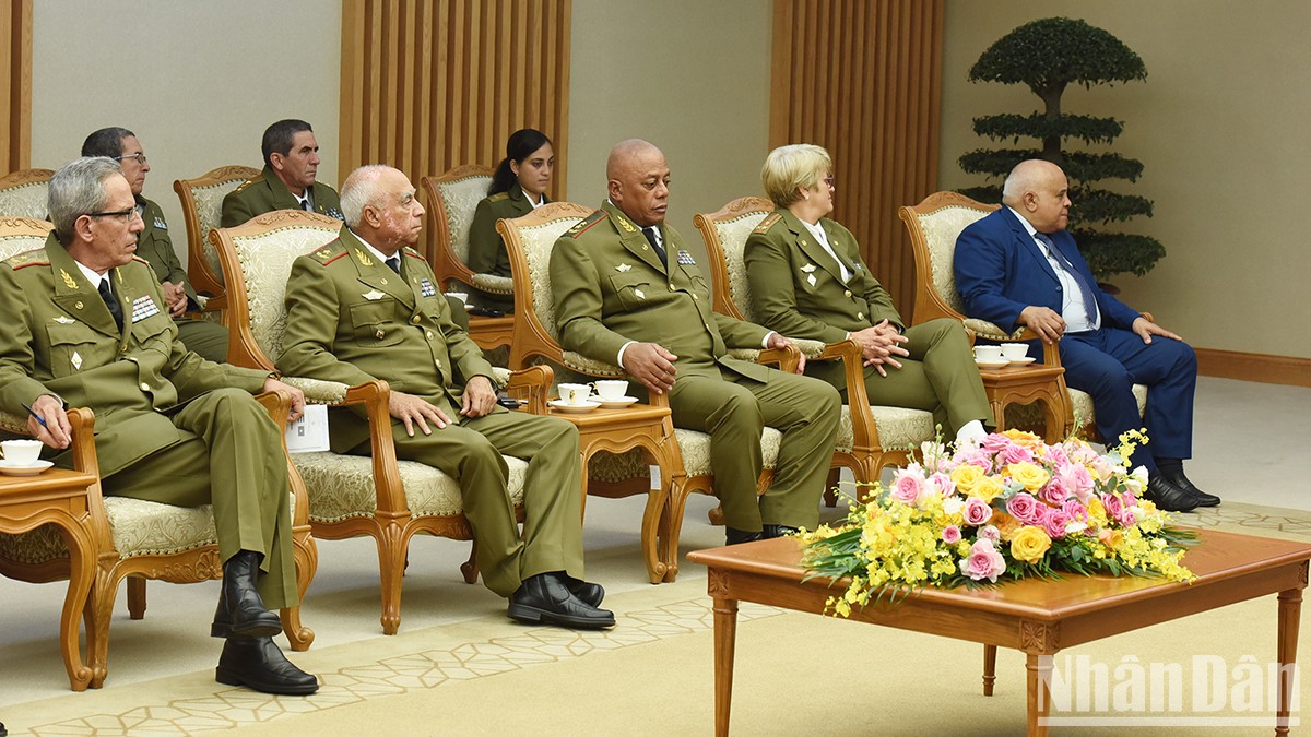 [Ảnh] Thủ tướng Phạm Minh Chính tiếp Bộ trưởng Các Lực lượng vũ trang Cách mạng Cuba ảnh 7