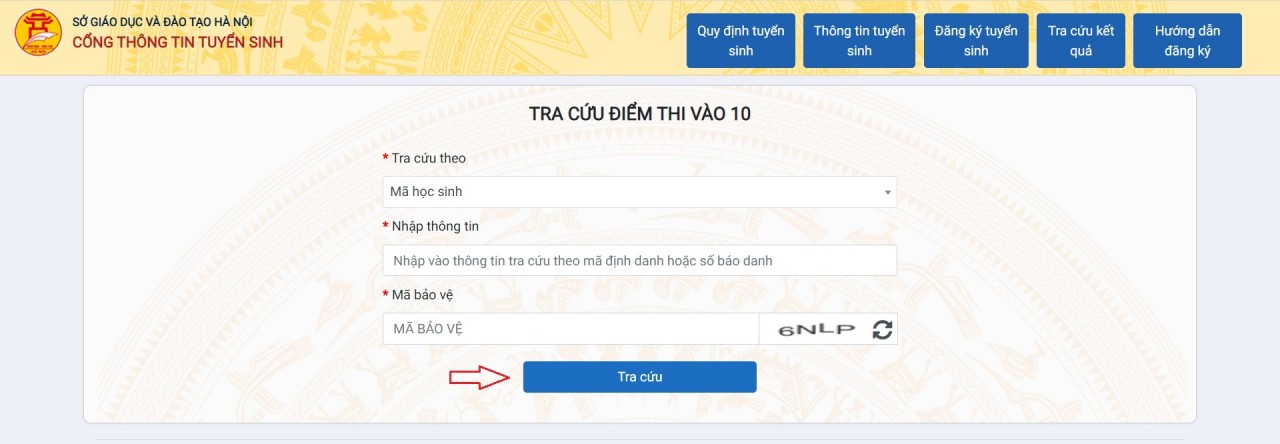 Hướng dẫn cách tra cứu điểm thi tuyển sinh lớp 10 Hà Nội năm 2023