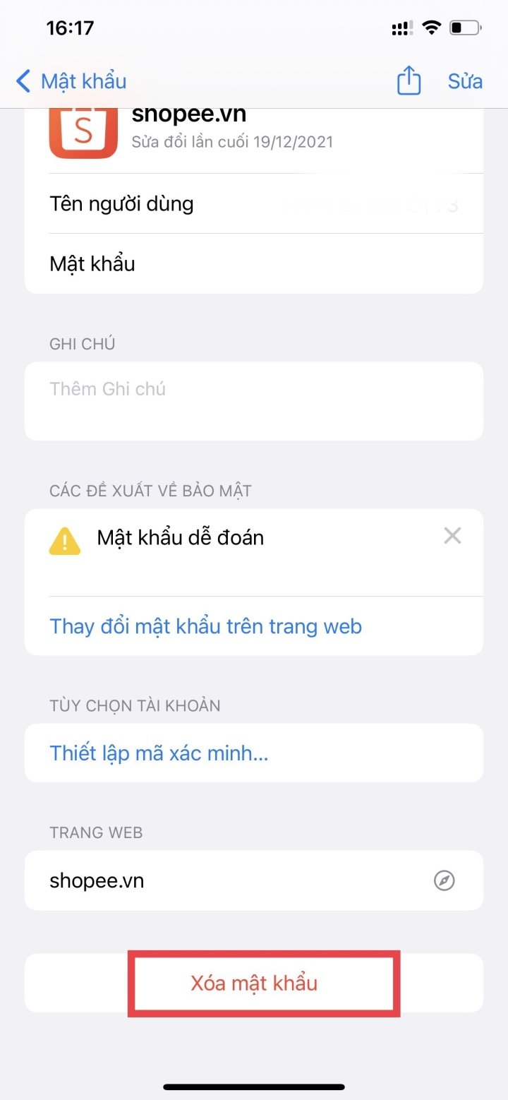 Cách xóa mật khẩu đã lưu trên iPhone - 3