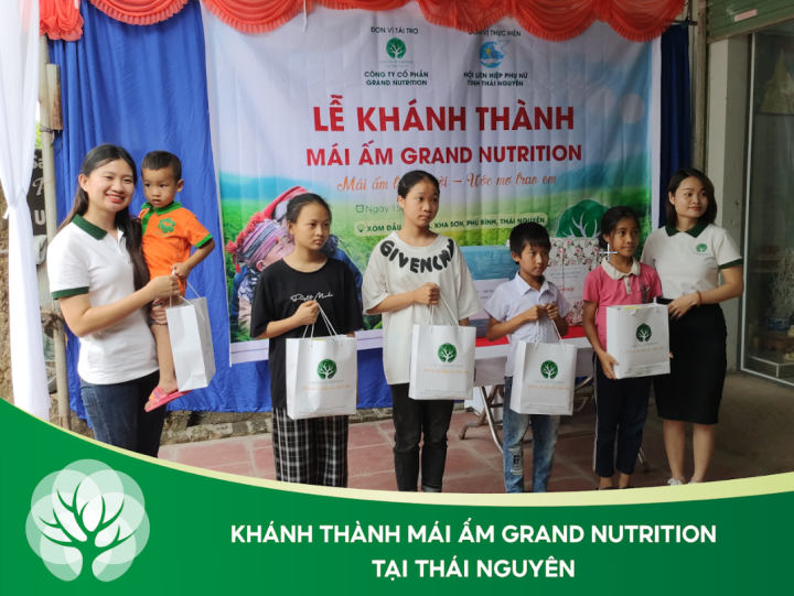 Grand Nutrition bàn giao mái ấm đến gia đình có hoàn cảnh khó khăn tại Thái Nguyên.