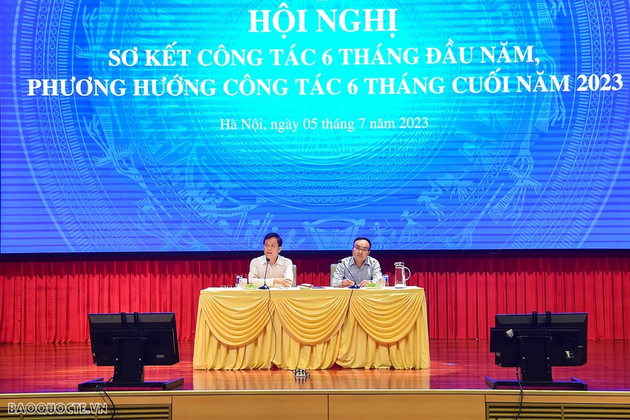 Bộ Ngoại giao tổ chức Hội nghị sơ kết công tác 6 tháng đầu năm 2023