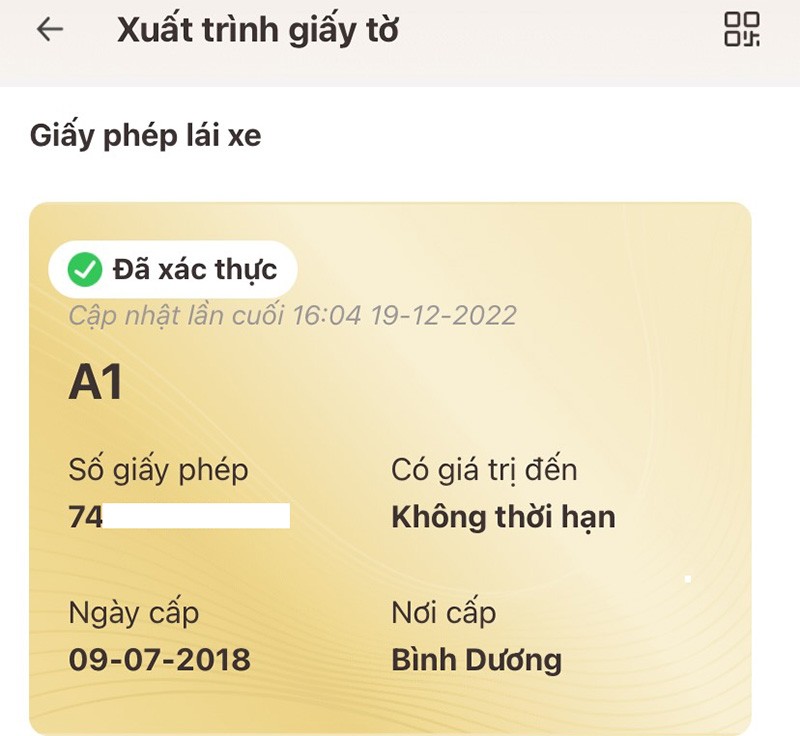 Hướng dẫn cách xuất trình giấy tờ bằng VNeID