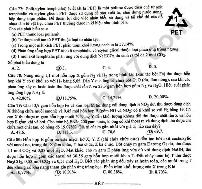 de thi tot nghiep thpt 2023 mon hoa hoc ma de 220 hinh 4