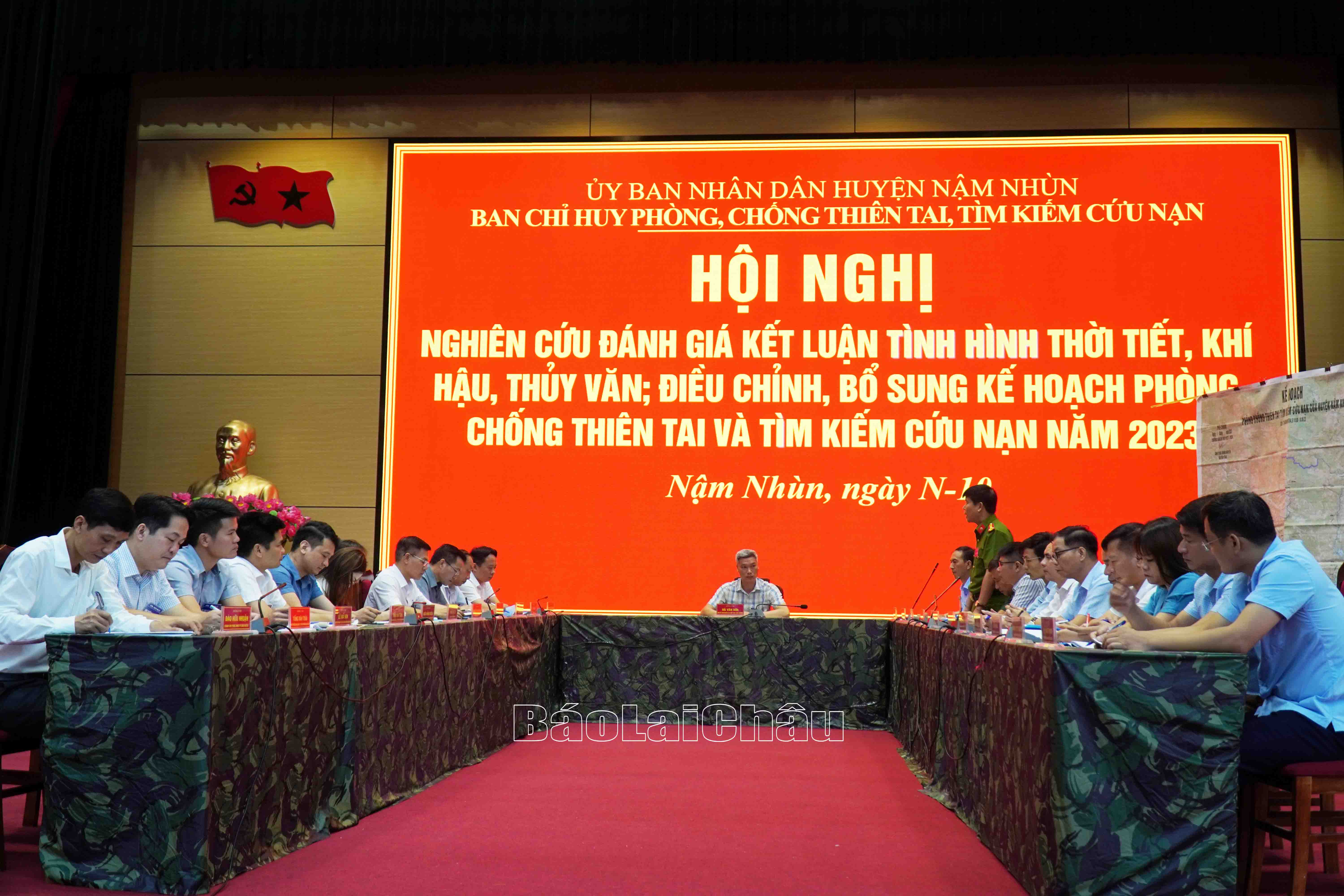 Ban Chỉ huy PCTT-TKCN huyện Nậm Nhùn tổ chức chuẩn bị UPLB-TKCN.