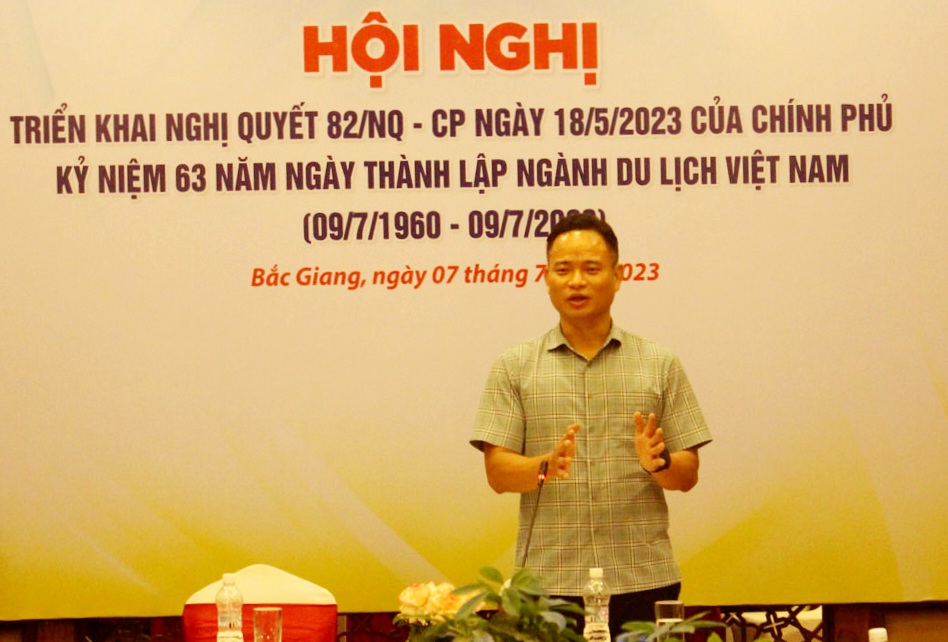 Hiệp hội Du lịch tỉnh Bắc Giang, Nghị quyết 82, nhiệm vụ, giải pháp phát triển du lịch, sản phẩm du lịch, du lịch cộng đồng, xúc tiến du lịch