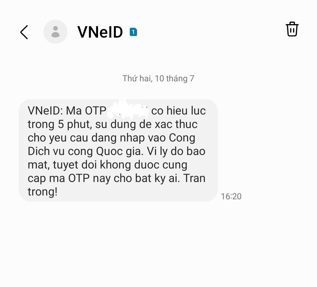 Hướng dẫn cách đăng nhập Cổng Dịch vụ công Quốc gia bằng tài khoản VNeID