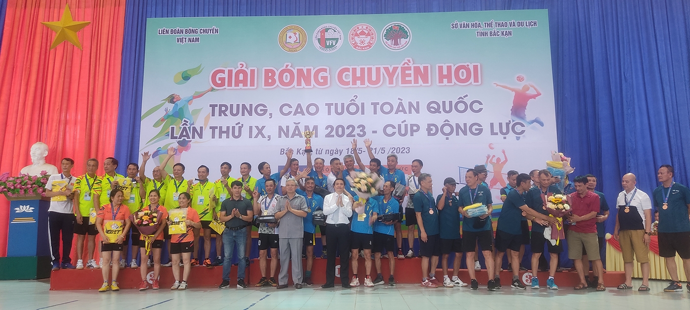 Giải Bóng chuyền hơi trung, cao tuổi toàn quốc lần thứ IX, năm 2023 - Cúp Động lực thành công tốt đẹp ảnh 2