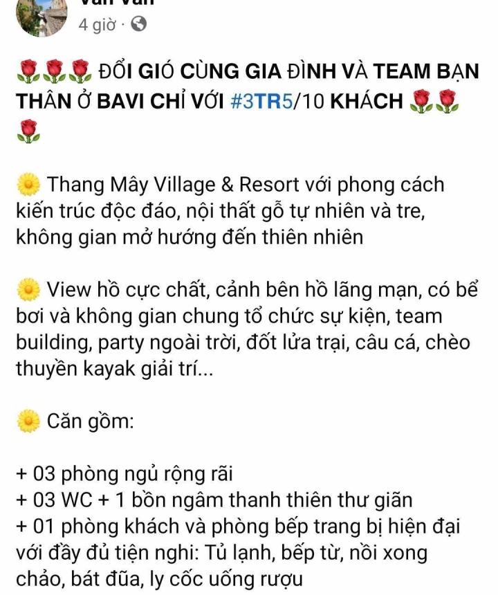 Giá nghỉ dưỡng tại homestay đang được rao với mức giá rẻ hơn so với nhiều năm trước.