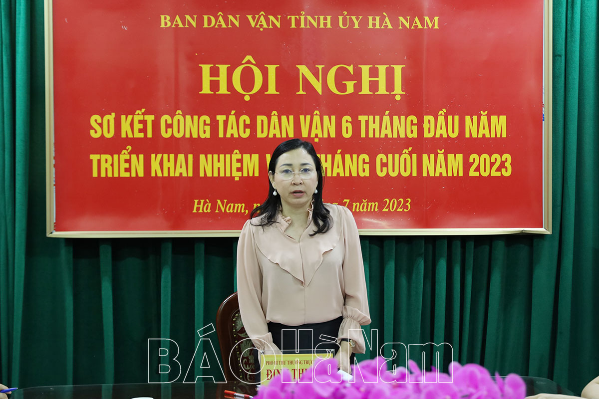 Tăng cường thực hiện công tác dân vận 6 tháng cuối năm 2023