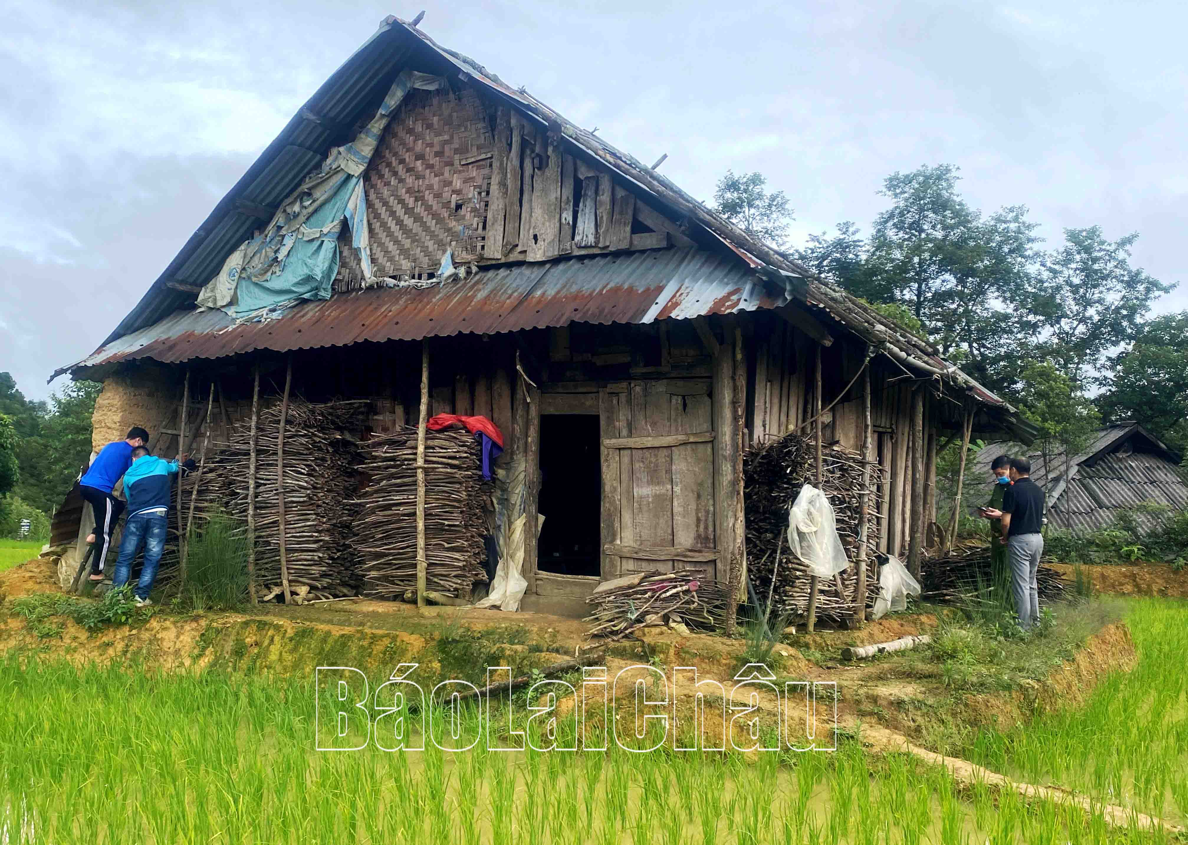 Căn nhà  nơi xảy ra cái chết của người phụ nữ xấu số.