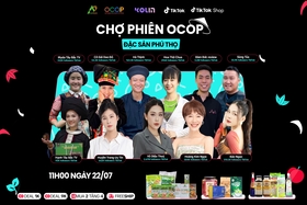 Livestream “Chợ phiên OCOP – Về miền Đất Tổ” trên nền tảng TikTok