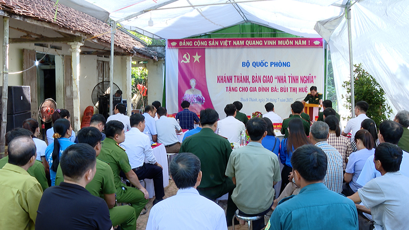 Khánh thành, bàn giao 2 nhà tình nghĩa tại huyện Thạch Thành