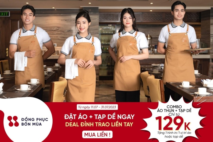 Dự án Hand By Hand - Đặt may đồng phục F&B, dịch vụ với giá ưu đãi.