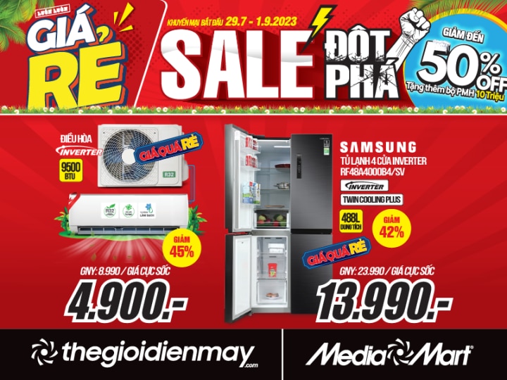 MediaMart sale đột phá, giảm đến 50% đồ điện máy, công nghệ - 2