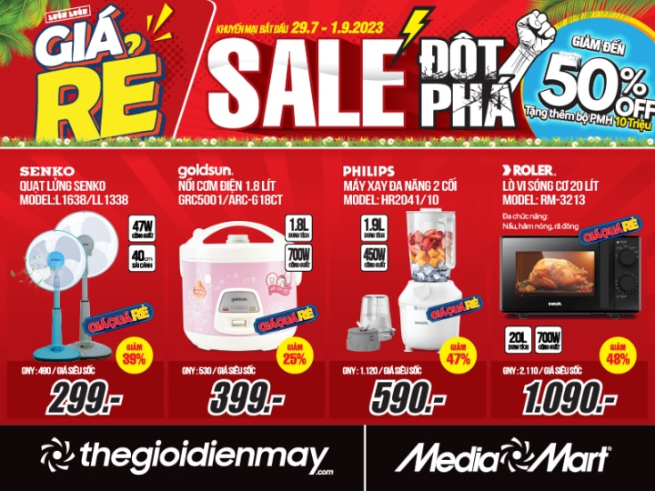 MediaMart sale đột phá, giảm đến 50% đồ điện máy, công nghệ - 4