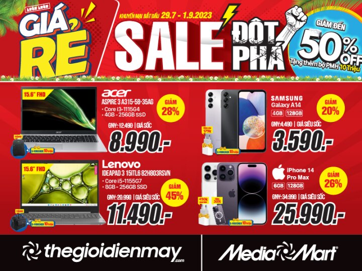 MediaMart sale đột phá, giảm đến 50% đồ điện máy, công nghệ - 5