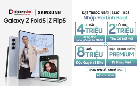 Đặt trước Galaxy Z Fold5, Z Flip5 với ưu đãi hơn 8 triệu đồng ảnh 1