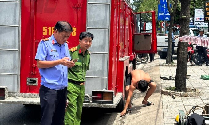 Hiện trường vụ việc đang bị phong tỏa để cơ quan chức năng điều tra nguyên nhân. Ảnh: Đình Văn