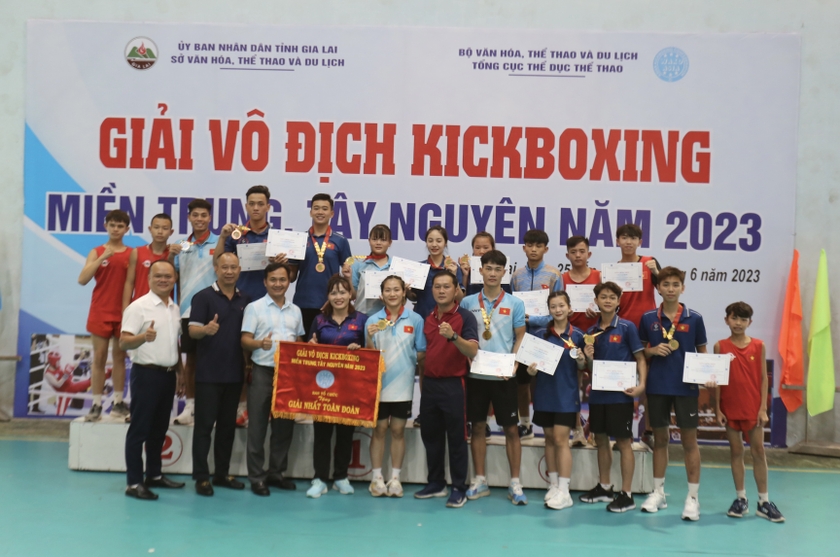 Gia Lai giành giải nhất toàn đoàn Giải Vô địch Kickboxing miền Trung-Tây Nguyên ảnh 1