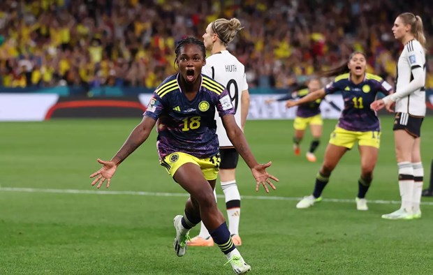 Caicedo Alegria mở tỷ số cho Đội tuyển Colombia. (Nguồn: Getty Images)