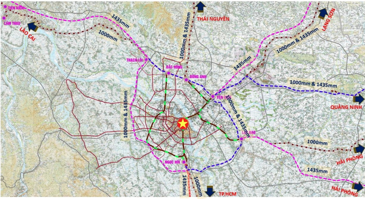 Đề xuất đường sắt tốc độ cao Bắc - Nam kết nối đến ga Hà Nội - Ảnh 1.