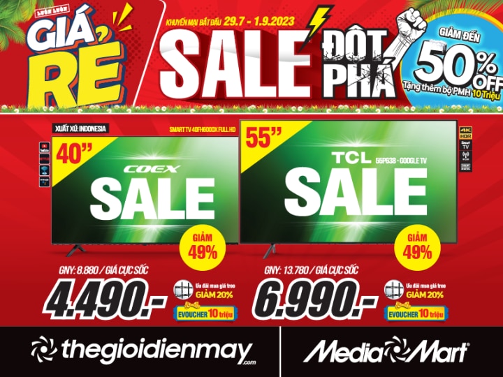 MediaMart sale đột phá, giảm đến 50% đồ điện máy, công nghệ - 1