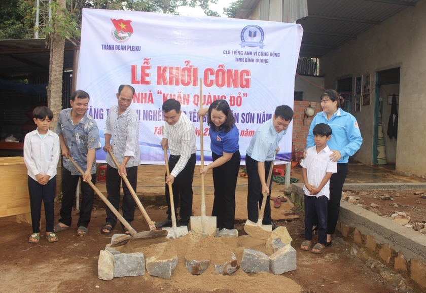 Pleiku: Xây nhà “Khăn quàng đỏ” tặng học sinh nghèo xã Tân Sơn ảnh 1