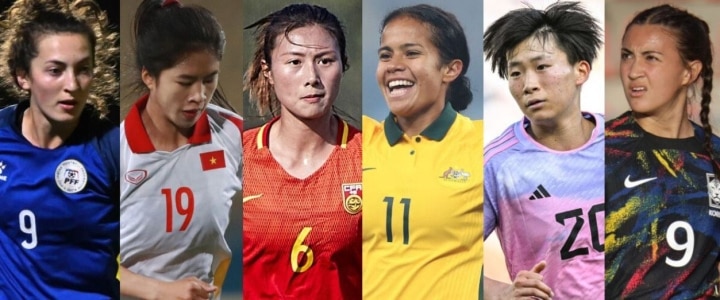 Thanh Nhã (áo trắng) lọt top 6 ngôi sao trẻ châu Á đáng chờ đợi tại World Cup.