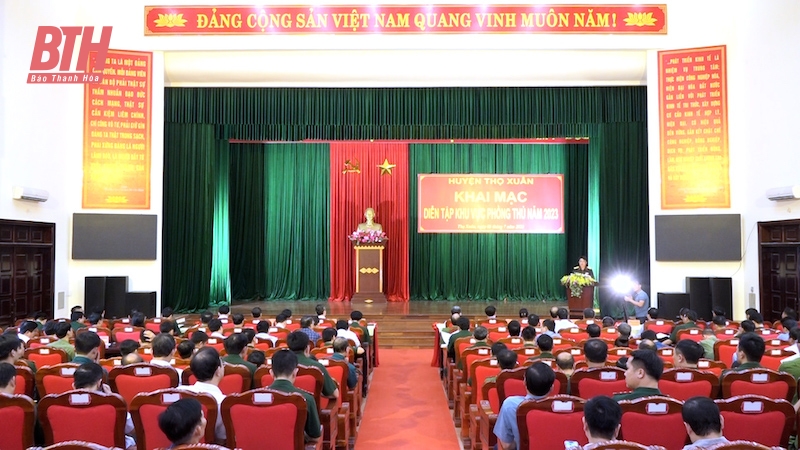 Thọ Xuân hoàn thành diễn tập khu vực phòng thủ năm 2023