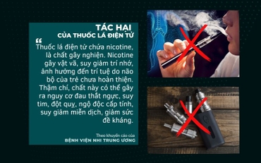 Cảnh báo hiện tượng thuốc lá điện tử xâm nhập học đường