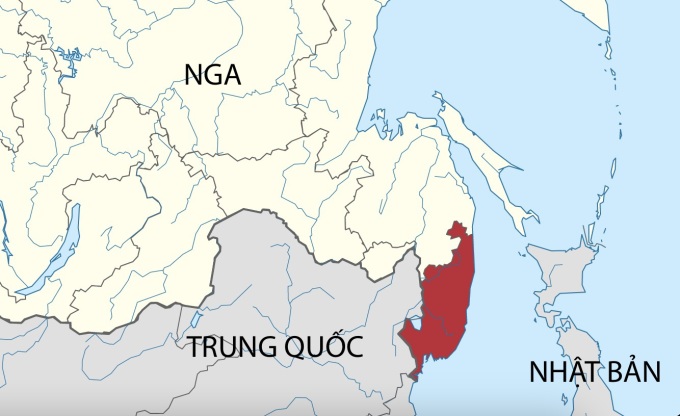 Vị trí tỉnh Primorye, thuộc vùng Viễn Đông của Nga. Đồ họa: Wikicommons.